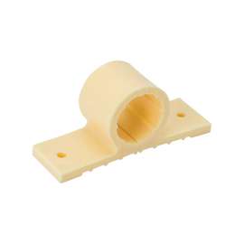 B & K P28-050HC 2-Hole, Standard Pipe Clamp, Polypropylene