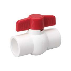 B & K 107-638HC Ball Valve, 2 in Compression, 2 Ports/Ways, PVC