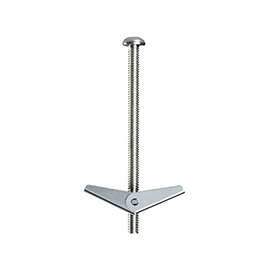 COBRA ANCHORS 081Y Spring Toggle Bolt, Mushroom Head, 68 lb Weight Capacity, Steel