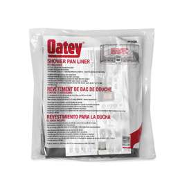 Oatey 41630 Shower Pan Liner Kit, 6 ft L, 5 ft W, PVC, Gray