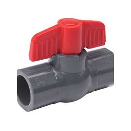 B & K 107-608 Ball Valve, 2 in Compression, 2 Ports/Ways, PVC