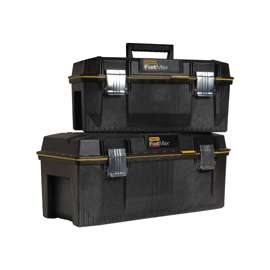STANLEY FATMAX 028001L Tool Box, 9.2 gal Storage, Soft-Grip Handle, Structural Foam, Black/Yellow