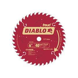 Diablo D0641X Circular Saw Blade, 6-1/2 in Dia, Carbide Cutting Edge, 5/8 in Arbor