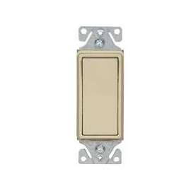 Eaton Wiring Devices 7500 Series 7503V-BOX Rocker Switch, 120/277 V, Strap Mounting, Thermoplastic, Ivory