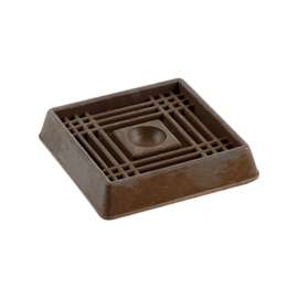 Shepherd Hardware 9076 Caster Cup, Rubber, Brown