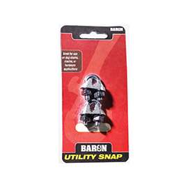 BARON C-260-3/16 Wire Rope Clip, 3/16 in Opening, Malleable Iron
