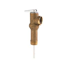 Watts LF100XL Series LL100XL-150/210 Relief Valve, 3/4 in MNPT x FNPT, 75 to 150 psi Operating, Bronze