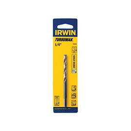 IRWIN 73315 Jobber Drill Bit, Spiral Flute, 2-5/8 in L Flute, 3-Flat Shank, 15/64 in Dia x 1-1/4 in L Shank