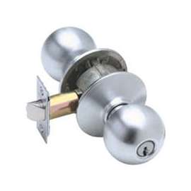 Schlage F80CSVORB626 Knob Lockset, Brass, Satin Chrome
