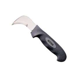 HYDE 20550 Flooring/Roofing Knife, 2-1/2 in W Blade, Soft-Grip Black/Silver Handle