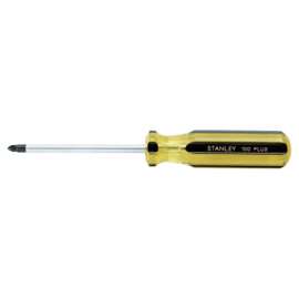 100 Plus Phillips Tip Screwdriver, 8 1/4" Long, Tip Size #2, 1/4" Shank Dia