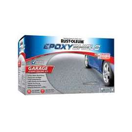 RUST-OLEUM EPOXYSHIELD 251965 Water-Based Garage Floor Coating, Gray, Gloss, 1 gal Can