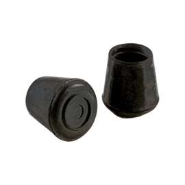 Shepherd Hardware 9224 Furniture Leg Tip, Round, Rubber, Black