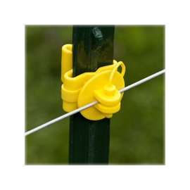 Zareba ITPLY-Z Pin-Lock T-Post Insulator, Yellow
