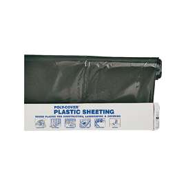 ORGILL POLY 6X14-B Poly Film, 100 ft L, 14 ft W, 6 mil Thick, Black
