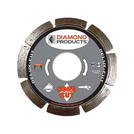Diamond Products 22785 Circular Saw Blade, 7 in Dia, 7/8 in Arbor, Diamond