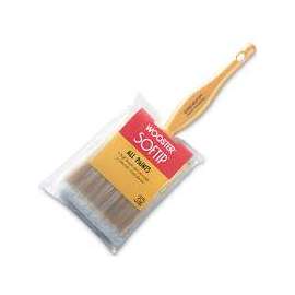 WOOSTER Q3108-1-1/2 Paint Brush, 2-3/16 in L Bristle, 4 in L Handle, Beaver Tail Handle, Steel Ferrule