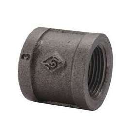 Worldwide Sourcing Pipe Coupling, 1-1/4 In, Threaded, Black Oxide