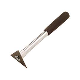 HYDE 10400 Molding Scraper, 2 in L x 2-3/4 in W Blade, HCS Blade, Black Handle