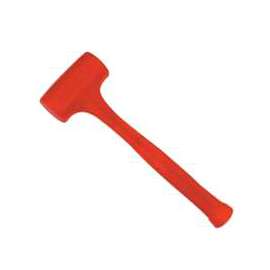 STANLEY Compo-Cast 57-532 Non-Sparking Dead Blow Hammer, 21 oz Head, Steel Head, 13 in OAL, Orange Handle