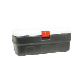 Rubbermaid ActionPacker RMAP480000 Storage Box, 48 gal Capacity, Plastic, Black
