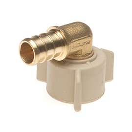 Apollo APXFAE1212 Swivel Pipe Elbow, 1/2 in PEX, 1/2 in FPT, 90 deg