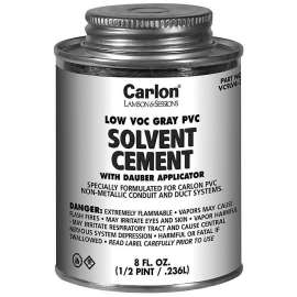 Carlon VC9LV4-24 Solvent Cement, Gray, 8 oz Can