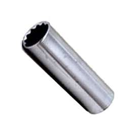 Vulcan Deep Socket, 1/2 In Drive, 9/16 In, 12 Point, Chrome Vanadium Steel, Chrome