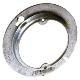 RACO 737 Ceiling Box Cover, 4 in W, Round, Galvanized Steel