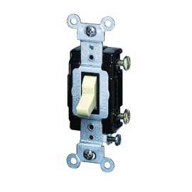 Leviton S02-CS115-2WS Switch, 120/277 V, Thermoplastic, White