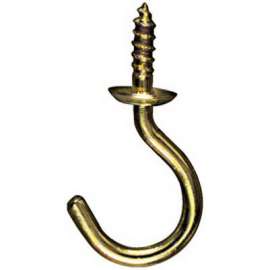 50PK 3/4" BRS Cup Hook