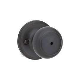 Kwikset 300CV 11P CP Privacy Door Knob, 1-3/8 to 1-3/4 in Thick Door, Venetian Bronze