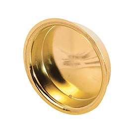 Prime-Line N 6698 Door Pull, Flush Mounting, Steel, Brass