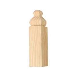 Waddell OBTB32 Trim Block, 4-1/2 in L, 1-1/8 in W, Pine Wood