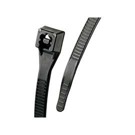 GB 46-308UVBFZ Cable Tie, Nylon, Black