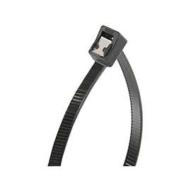 GB 45-314UVBSC Double Lock, Self-Cutting Cable Tie, 6/6 Nylon, Black