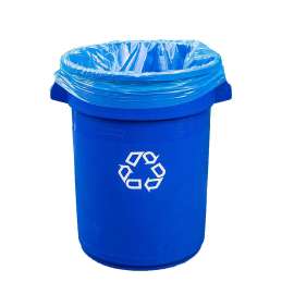 Trash Bags for Recycling, Blue 33"x 39" 33 Gallon 100 Bags Actual 1.2 Mil