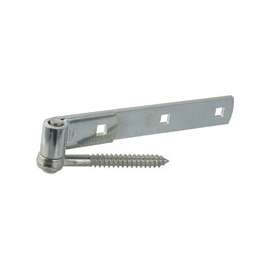 National Hardware N129-726 Screw Hook/Strap Hinge, 150 lb Weight Capacity, Steel, Zinc
