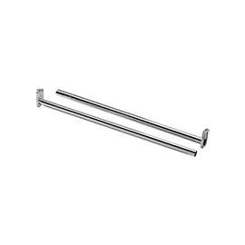 National Hardware DPV209 Series N338-335 Closet Rod, 72 to 120 in L, Steel, Bright