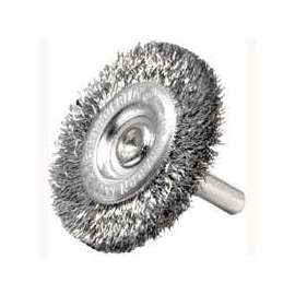 Weiler 36416 Wire Wheel Brush, 1/4 in Arbor/Shank, 4 in Dia