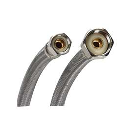 Fluidmaster B6F20 Water Supply Connector, 3/8 in Compression, 1000 psi, Polymer/Stainless Steel