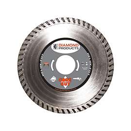 Diamond Products 21124 Circular Turbo Blade, 7/8 in Arbor, Diamond Cutting Edge