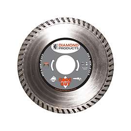 Diamond Products 21134 Circular Turbo Blade, 7/8 in Arbor, Diamond Cutting Edge