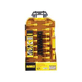 DeWALT DWMT73806 Socket Set, Polished Chrome Vanadium, 17-Piece