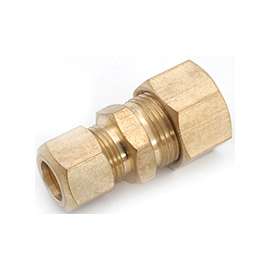 Anderson Metals 750082-0604 Tube Reducing Union, 3/8 x 1/4 in Compression, 300 psi, Brass