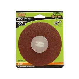 Gator 3071 Fiber Disc, 80-Grit, Medium Grade, Aluminum Oxide, 4-1/2 in Dia