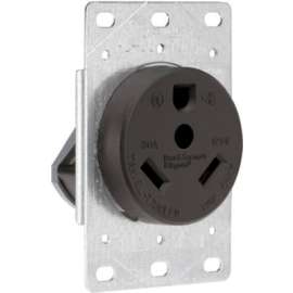 30ABLK Flush Rec Outlet