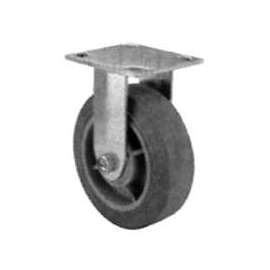 ProSource Heavy Duty Rigid Caster, 4 In Dia X 2 In W, 350 Lb, Thermoplastic Rubber