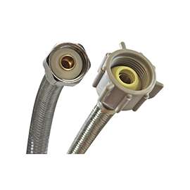 Fluidmaster Fits-All B4T09U Toilet Connector, 3/8 in Compression Inlet, 7/8 in Ballcock Outlet, 9 in L