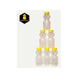 JAR HONEY BEAR 8OZ EMPTY 6PACK